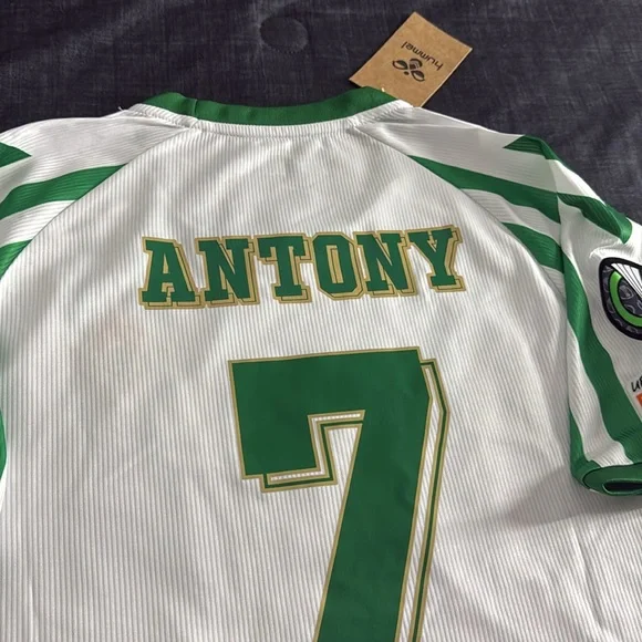 Real Betis #7 Antony 2025 UEFA Conference League Final Hummel Jersey - Picture 10 of 10